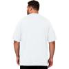 image:imageMens Big and Tall Swim Shirts UPF 50 Sun Protection Short Sleeve Rash Guard Quick Dry TShirt for Beach and SurfingWhite