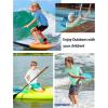 image:imageRoadbox Boys Rash Guard Swim Shirt UPF 50 Sun Protection Short Sleeve Quick Dry Rashguard Water Shirt for KidsDark Graylight Blue