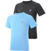 image:imageRoadbox Boys Rash Guard Swim Shirt UPF 50 Sun Protection Short Sleeve Quick Dry Rashguard Water Shirt for KidsDark Graylight Blue