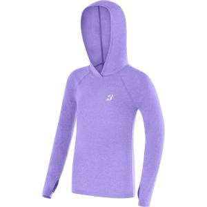 image:imageRoadbox Boys Rash Guard Hooded Fishing Shirt Kids UPF 50 Long Sleeve Sun Hoodie Youth UV Protection Beach Swim Shirts16grape Purple