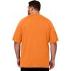 image:imageMens Big and Tall Swim Shirts UPF 50 Sun Protection Short Sleeve Rash Guard Quick Dry TShirt for Beach and SurfingElectric Orange