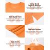 image:imageMens Big and Tall Swim Shirts UPF 50 Sun Protection Short Sleeve Rash Guard Quick Dry TShirt for Beach and SurfingElectric Orange