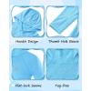 image:imageRoadbox Boys Rash Guard Hooded Shirt Kids UPF 50 Long Sleeve Hoodie Youth UV Sun Protection Fishing Beach Shirts01light Blue