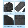 image:imageRoadbox Boys Rash Guard Hooded Shirt Kids UPF 50 Long Sleeve Hoodie Youth UV Sun Protection Fishing Beach Shirts06black