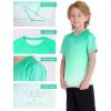 image:imageRoadbox Boys Rash Guard Short Sleeve Swim Shirt UPF 50 Sun Protection Kids Quick Dry Rashguard Water Shirt for Surf Beach02 Greenwhite