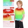 image:imageRoadbox Boys Rash Guard Short Sleeve Swim Shirt UPF 50 Sun Protection Kids Quick Dry Rashguard Water Shirt for Surf Beach03 Rainbow