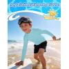 image:imageRoadbox Boys UPF 50 Rash Guard Swim Shirt Sun Protection Long Sleeve for Kids Toddler Rashguard Athletic Surf Water ShirtsMint Green