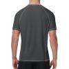 image:imageRoadbox Mens Short Sleeve Swim Shirt UPF 50 Quick Dry Rash Guard UV Sun Protection Water TShirt for Beach and SurfingCharcoal Gray