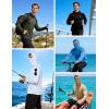 image:imageRoadbox Mens UPF 50 Sun Protection Hoodie Long Sleeve Fishing Shirt with Mask Lightweight UV SPF Hooded for Hiking RunningBlack