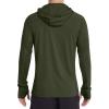 image:imageRoadbox Mens UPF 50 Sun Protection Hoodie Long Sleeve Fishing Shirt with Mask Lightweight UV SPF Hooded for Hiking RunningDark Green