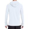image:imageRoadbox Mens UPF 50 Sun Protection Hoodie Long Sleeve Fishing Shirt with Mask Lightweight UV SPF Hooded for Hiking RunningWhite