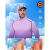 image:imageRoadbox Mens UPF 50 Sun Protection Hoodie UV Long Sleeve Fishing Shirts Lightweight Swim Rash Guard for Outdoor HikingPurple Gradient