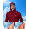 image:imageRoadbox Mens UPF 50 Sun Protection Hoodie UV Long Sleeve Fishing Shirts Lightweight Swim Rash Guard for Outdoor HikingRed