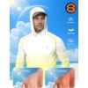 image:imageRoadbox Mens UPF 50 Sun Protection Hoodie UV Long Sleeve Fishing Shirts Lightweight Swim Rash Guard for Outdoor HikingYellow White Gradient