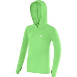 image:imageRoadbox Boys Rash Guard Hooded Shirt Kids UPF 50 Long Sleeve Hoodie Youth UV Sun Protection Fishing Beach Shirts09apple Green