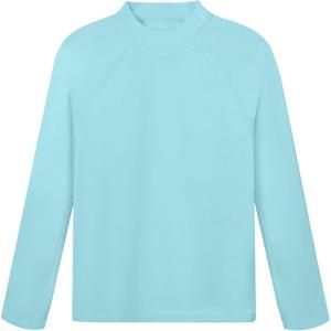 image:imageRoadbox Boys UPF 50 Rash Guard Swim Shirt Sun Protection Long Sleeve for Kids Toddler Rashguard Athletic Surf Water ShirtsMint Green