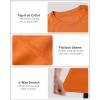image:imageRoadbox Mens Rash Guard Short Sleeve UPF 50 UV Sun Protection Swim Shirts Quick Dry Lightweight Water Surf Beach TShirtBright Orange
