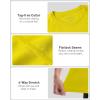 image:imageRoadbox Mens Rash Guard Short Sleeve UPF 50 UV Sun Protection Swim Shirts Quick Dry Lightweight Water Surf Beach TShirtGolden Yellow