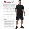 image:imageRoadbox Mens Short Sleeve Hoodie Lightweight Workout Hooded T Shirts UPF 50 Quick Dry Athletic Gym Running SweatshirtBlack