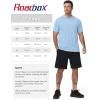 image:imageRoadbox Mens Short Sleeve Hoodie Lightweight Workout Hooded T Shirts UPF 50 Quick Dry Athletic Gym Running SweatshirtClacier Blue