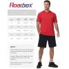 image:imageRoadbox Mens Short Sleeve Hoodie Lightweight Workout Hooded T Shirts UPF 50 Quick Dry Athletic Gym Running SweatshirtToamto Red