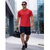image:imageRoadbox Mens Short Sleeve Hoodie Lightweight Workout Hooded T Shirts UPF 50 Quick Dry Athletic Gym Running SweatshirtToamto Red