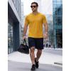 image:imageRoadbox Mens Short Sleeve Hoodie Lightweight Workout Hooded T Shirts UPF 50 Quick Dry Athletic Gym Running SweatshirtTurmeric