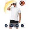 image:imageRoadbox Mens Short Sleeve Hoodie Lightweight Workout Hooded T Shirts UPF 50 Quick Dry Athletic Gym Running SweatshirtWhite