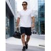 image:imageRoadbox Mens Short Sleeve Hoodie Lightweight Workout Hooded T Shirts UPF 50 Quick Dry Athletic Gym Running SweatshirtWhite
