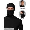 image:imageRoadbox Mens UPF 50 Sun Shirt Long Sleeve Fishing Hoodie UV Protection Hooded Rash Guard with Mask for Hiking RunningBlack