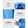image:imageRoadbox UPF 50 Mens Hooded Fishing Shirts Long Sleeve UV Sun Protection Hoodie Hiking Running Swim Rash Guard with MaskSky Blue