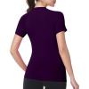 image:imageRoadbox Womens Compression Shirts 13 Pack Short Sleeve Workout Tops Athletic Gym TShirt Yoga Running Quick Dry Base LayerDeep Purple