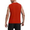 image:imageRoadbox Workout Sleeveless Shirts for Men Athletic Gym Basketball Quick Dry Muscle Tank TopsRed