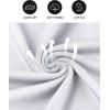 image:imageRoadbox Workout Sleeveless Shirts for Men Athletic Gym Basketball Quick Dry Muscle Tank TopsWhite