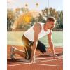 image:imageRoadbox Workout Sleeveless Shirts for Men Athletic Gym Basketball Quick Dry Muscle Tank TopsWhite
