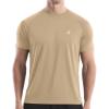 image:imageRoadbox Mens Rash Guard Short Sleeve UPF 50 UV Sun Protection Swim Shirts Quick Dry Lightweight Water Surf Beach TShirtKhaki