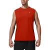 image:imageRoadbox Workout Sleeveless Shirts for Men Athletic Gym Basketball Quick Dry Muscle Tank TopsRed