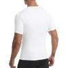 image:imageRoadbox 3 Pack Mens Compression Shirt Short Sleeve Athletic Football Running Base Layer Cool Dry T Shirts for Sports WorkoutWhiteLight GrayRoyal Blue