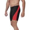 image:imageRoadbox Mens Athletic Swim Jammer Quick Dry Performance Compression UPF 50 Competitive Swimsuit Shorts for Training RacingBlack Combined With Red