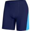 image:imageRoadbox Mens Athletic Swim Jammer Quick Dry Performance Compression UPF 50 Competitive Swimsuit Shorts for Training RacingNavy Blue Combined With Blue