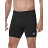image:imageRoadbox Mens Athletic Swim Jammers Quick Dry Competitive Racing Swimsuit UPF 50 Compression Training Swimming Shorts1black