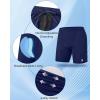 image:imageRoadbox Mens Athletic Swim Jammers Quick Dry Competitive Racing Swimsuit UPF 50 Compression Training Swimming Shorts2navy Blue