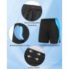 image:imageRoadbox Mens Athletic Swim Jammers Quick Dry Competitive Racing Swimsuit UPF 50 Compression Training Swimming ShortsBlack With Blue
