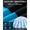 image:imageRoadbox Mens Athletic Swim Jammers Quick Dry Competitive Racing Swimsuit UPF 50 Compression Training Swimming ShortsBlack With Blue