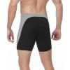 image:imageRoadbox Mens Athletic Swim Jammers Quick Dry Competitive Racing Swimsuit UPF 50 Compression Training Swimming ShortsBlack With Gray