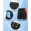 image:imageRoadbox Mens Athletic Swim Jammers Quick Dry Competitive Racing Swimsuit UPF 50 Compression Training Swimming ShortsBlack With Orange