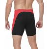 image:imageRoadbox Mens Athletic Swim Jammers Quick Dry Competitive Racing Swimsuit UPF 50 Compression Training Swimming ShortsBlack With Red