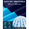 image:imageRoadbox Mens Athletic Swim Jammers Quick Dry Competitive Racing Swimsuit UPF 50 Compression Training Swimming ShortsNavy Blue With Blue