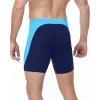 image:imageRoadbox Mens Athletic Swim Jammers Quick Dry Competitive Racing Swimsuit UPF 50 Compression Training Swimming ShortsNavy Blue With Blue