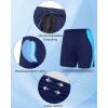 image:imageRoadbox Mens Athletic Swim Jammers Quick Dry Competitive Racing Swimsuit UPF 50 Compression Training Swimming ShortsNavy Blue With Blue